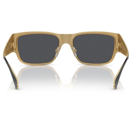 NEW VERSACE SQUARE SUNGLASSES MOD 2262 1433/87 BLACK VE2262 143387 EYEWEAR - Picture 4 of 6